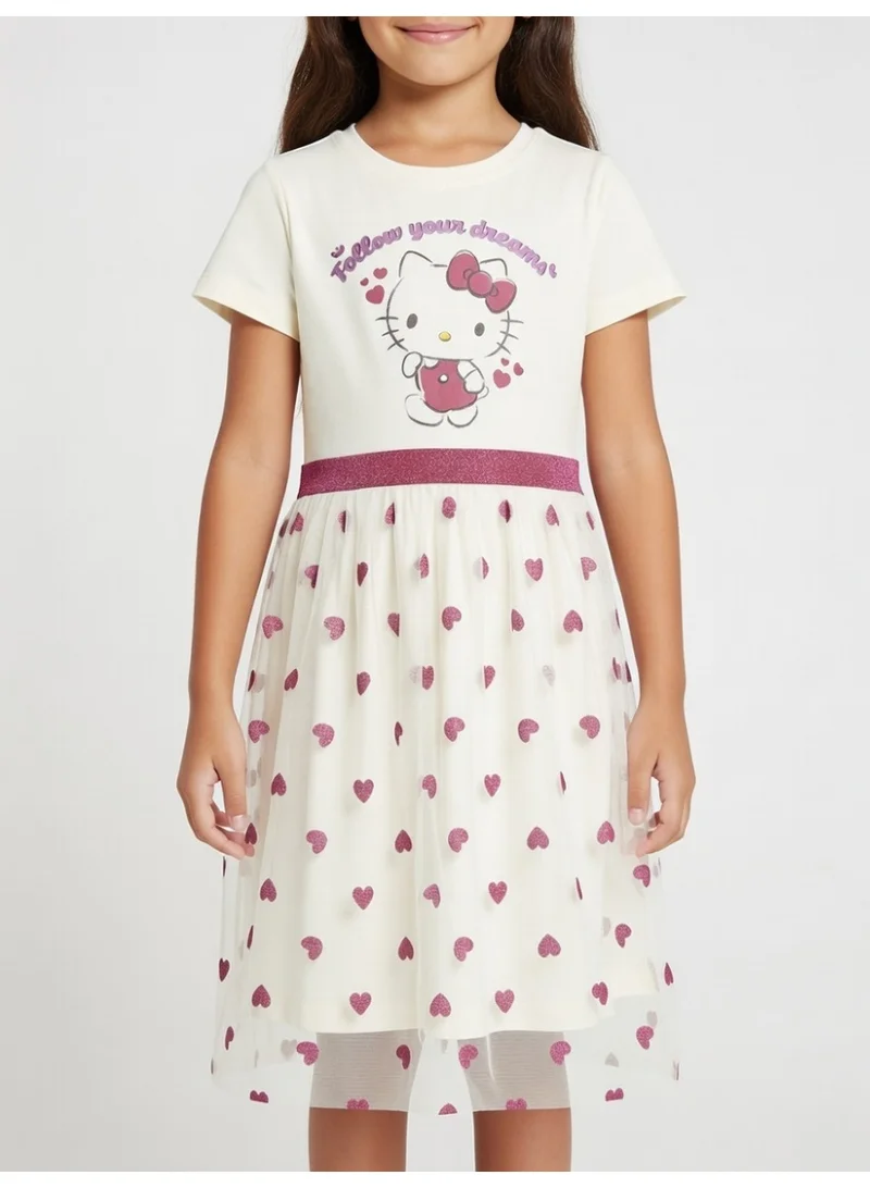 Hello Kitty  Hello Kitty | Tulle Dress | Cream for Women | Best Price UAE